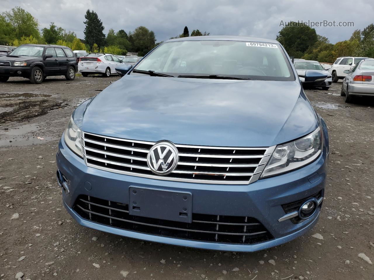 2016 Volkswagen Cc Base Blue vin: WVWBP7AN7GE504484