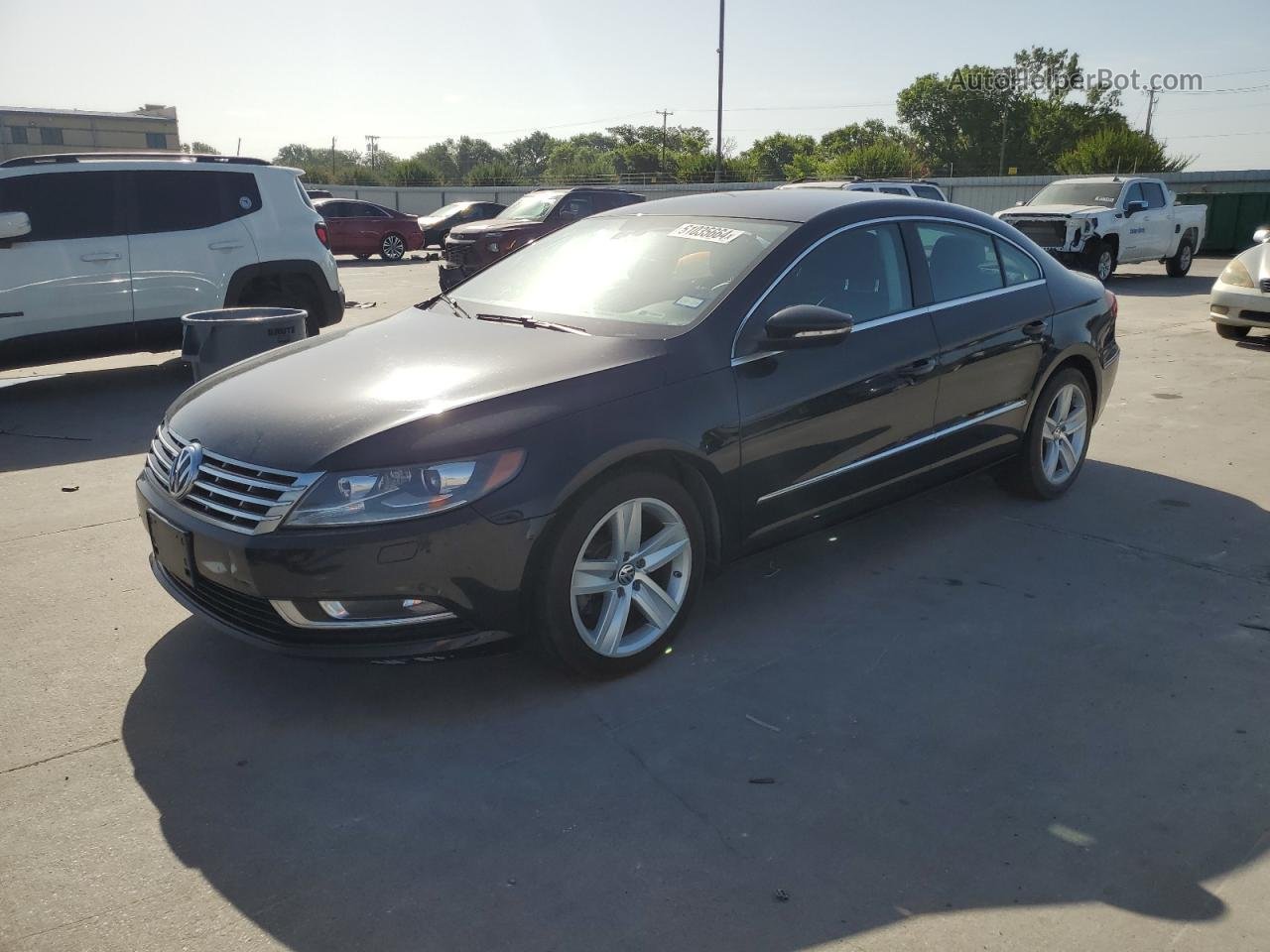 2013 Volkswagen Cc Sport Black vin: WVWBP7AN8DE519345