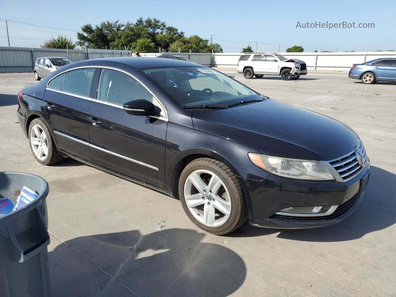 2013 Volkswagen Cc Sport Black vin: WVWBP7AN8DE519345