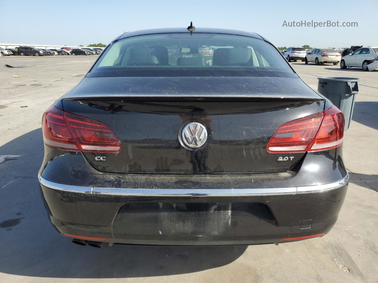 2013 Volkswagen Cc Sport Black vin: WVWBP7AN8DE519345