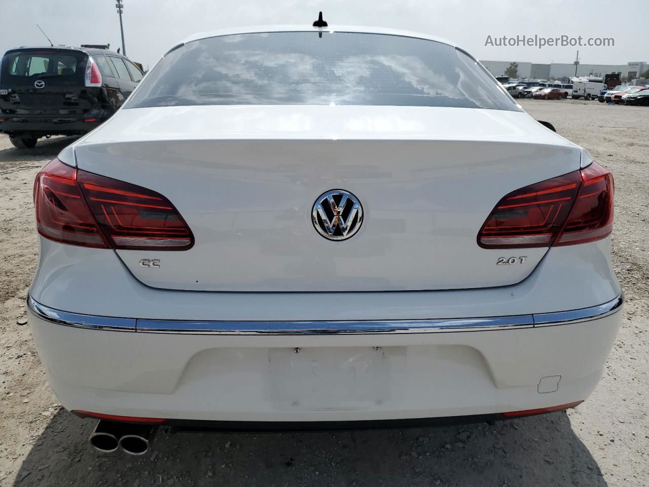 2013 Volkswagen Cc Sport White vin: WVWBP7AN8DE551213