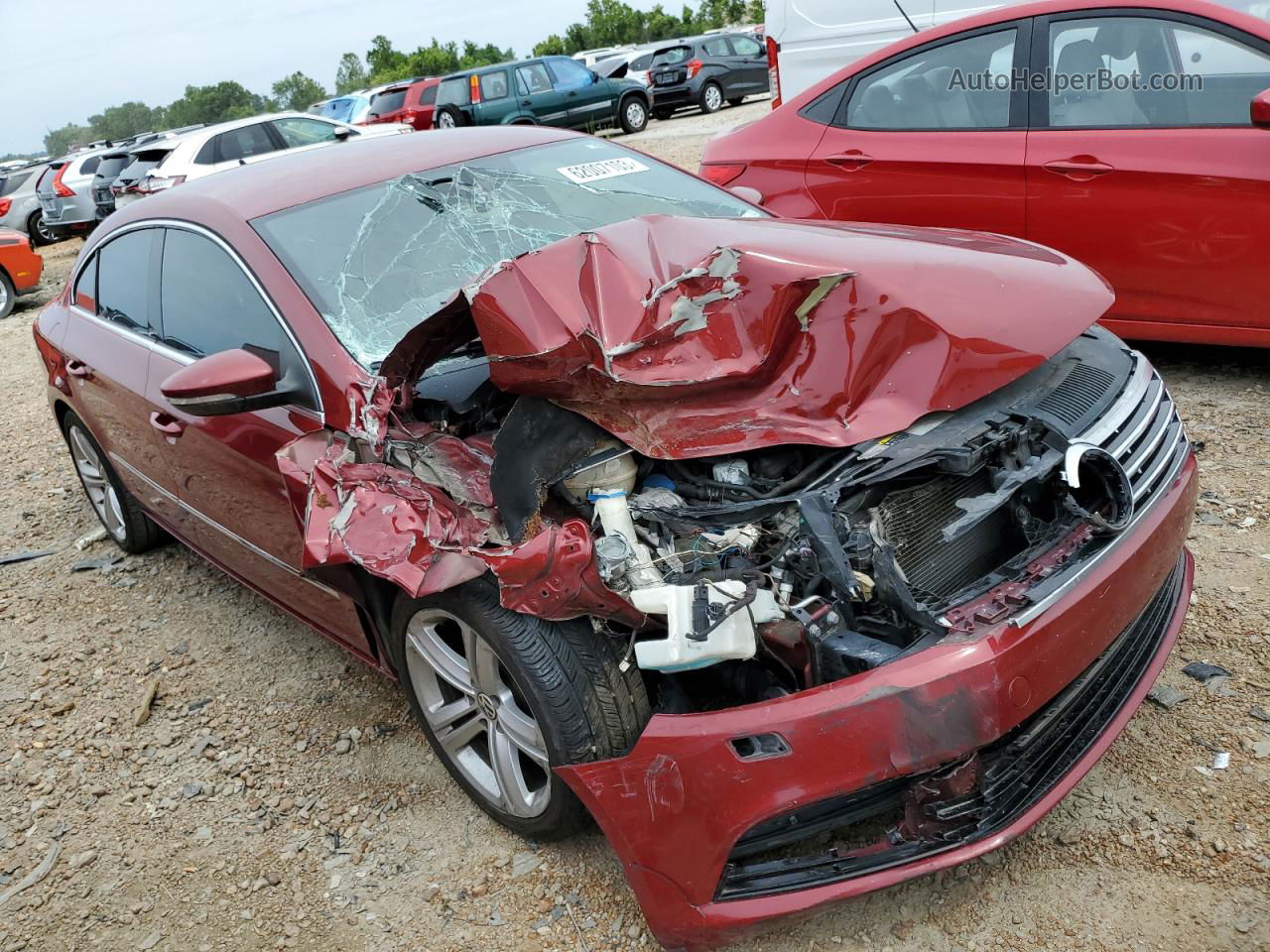 2013 Volkswagen Cc Sport Red vin: WVWBP7AN8DE567217