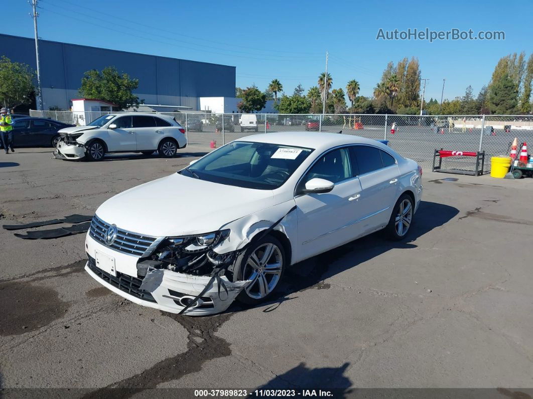 2014 Volkswagen Cc 2.0t R-line White vin: WVWBP7AN8EE501865