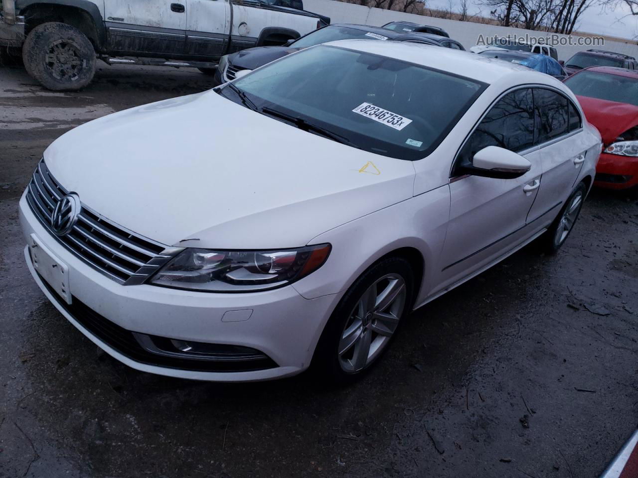 2014 Volkswagen Cc Sport White vin: WVWBP7AN8EE526278