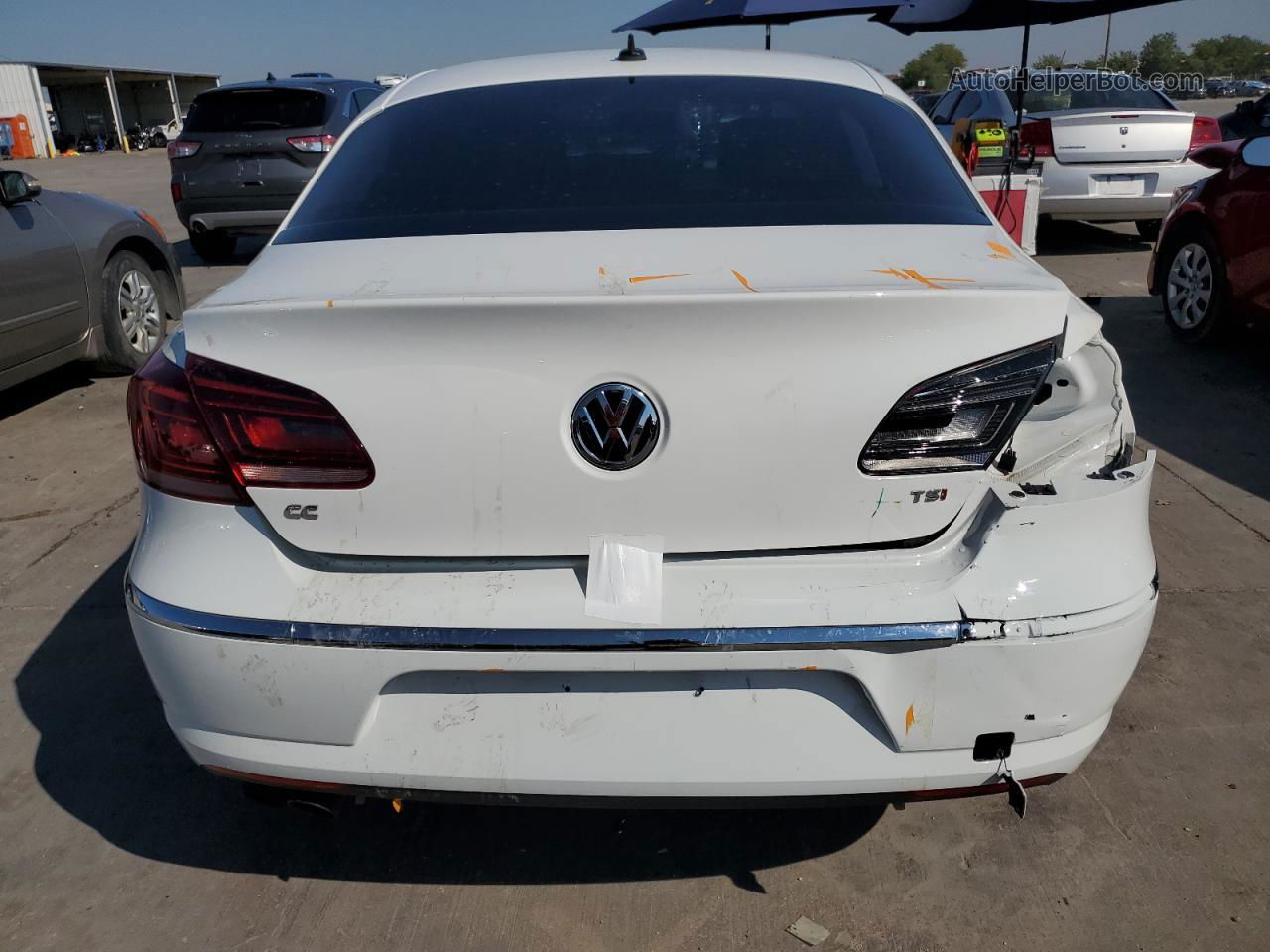 2016 Volkswagen Cc Base White vin: WVWBP7AN8GE500489