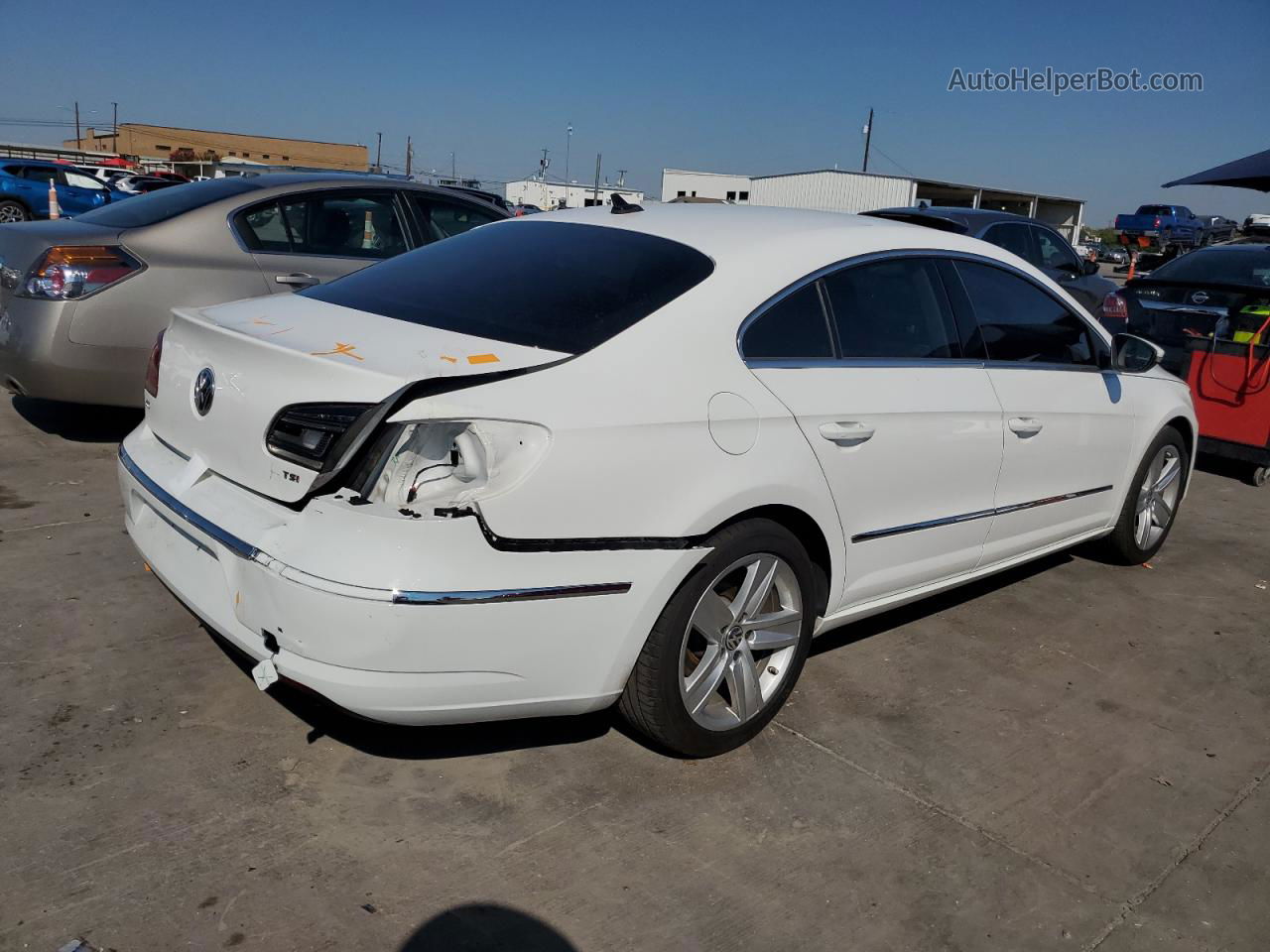 2016 Volkswagen Cc Base White vin: WVWBP7AN8GE500489