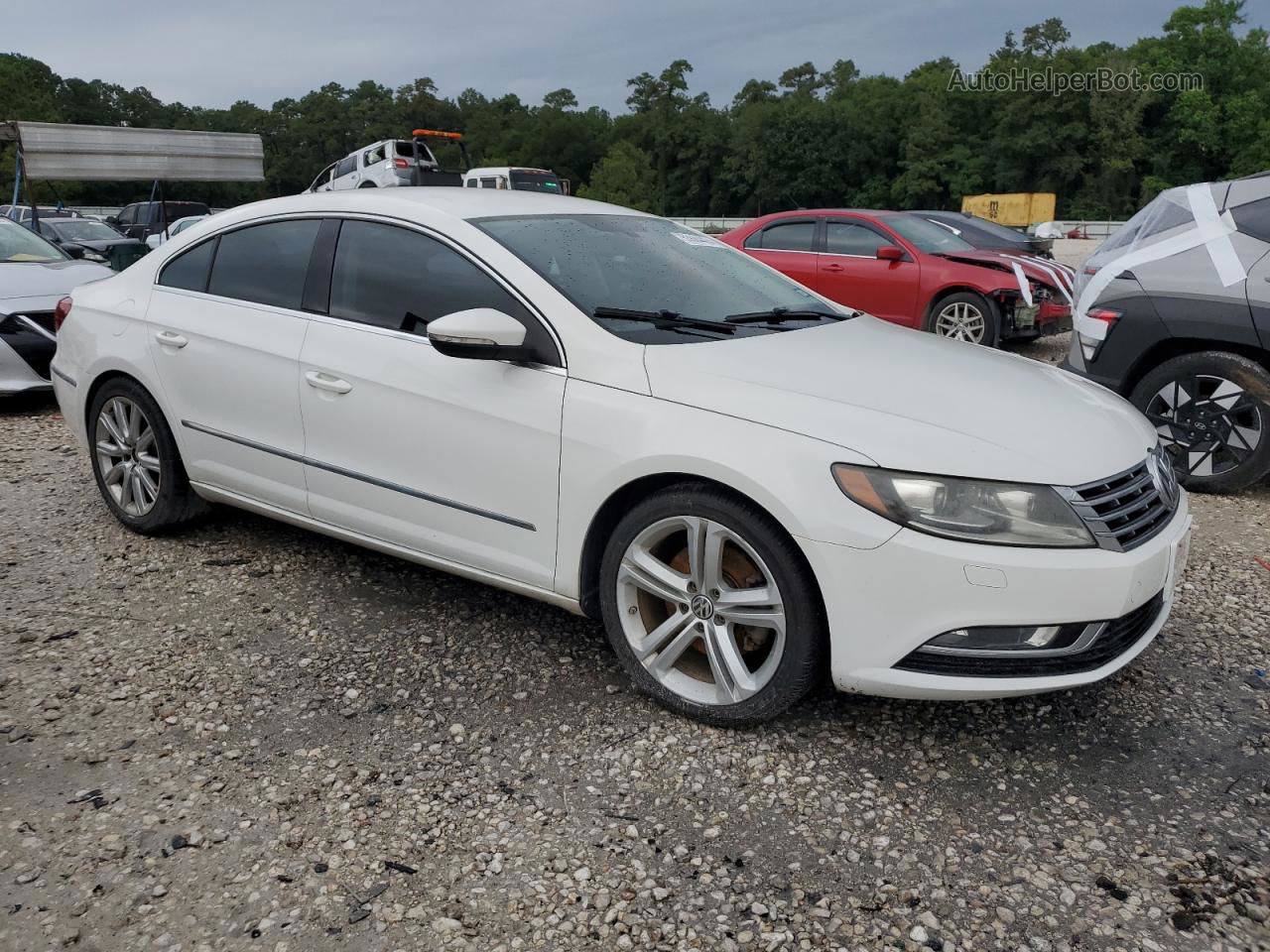 2013 Volkswagen Cc Sport White vin: WVWBP7AN9DE511075