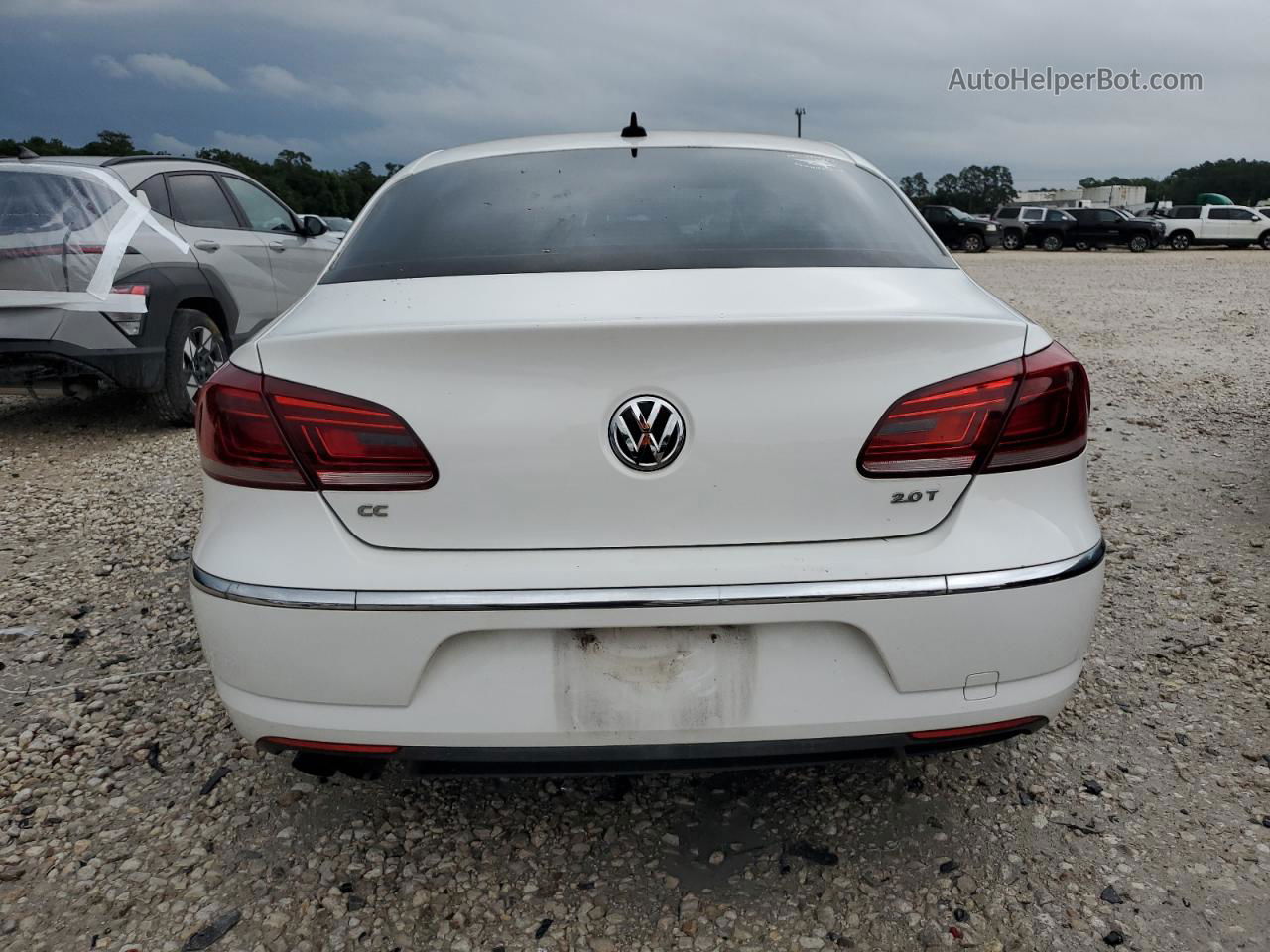 2013 Volkswagen Cc Sport White vin: WVWBP7AN9DE511075