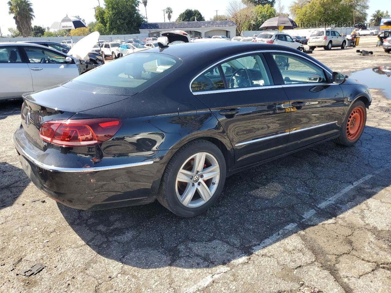 2013 Volkswagen Cc Sport Black vin: WVWBP7AN9DE569087