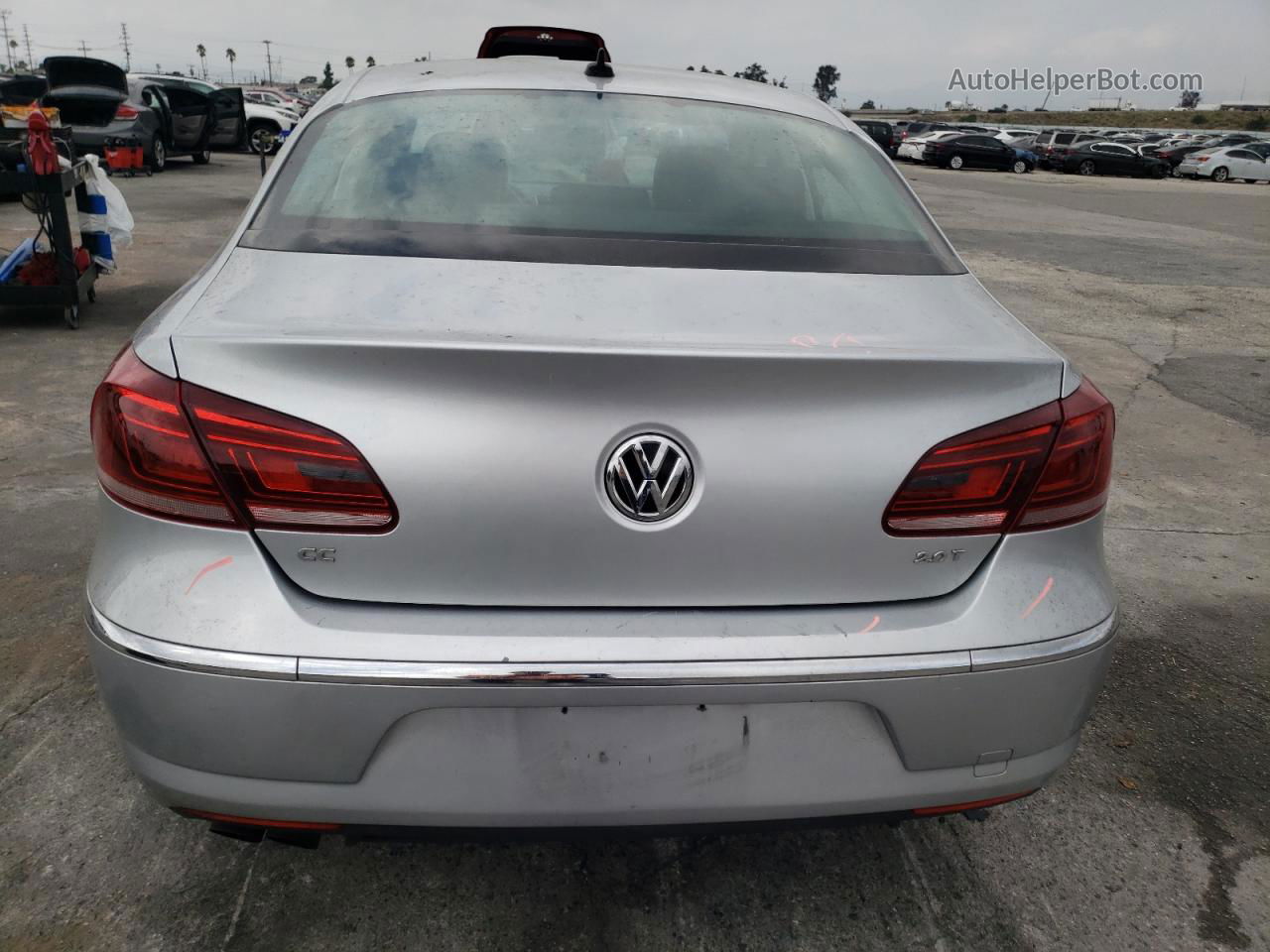 2014 Volkswagen Cc Sport Silver vin: WVWBP7AN9EE502183