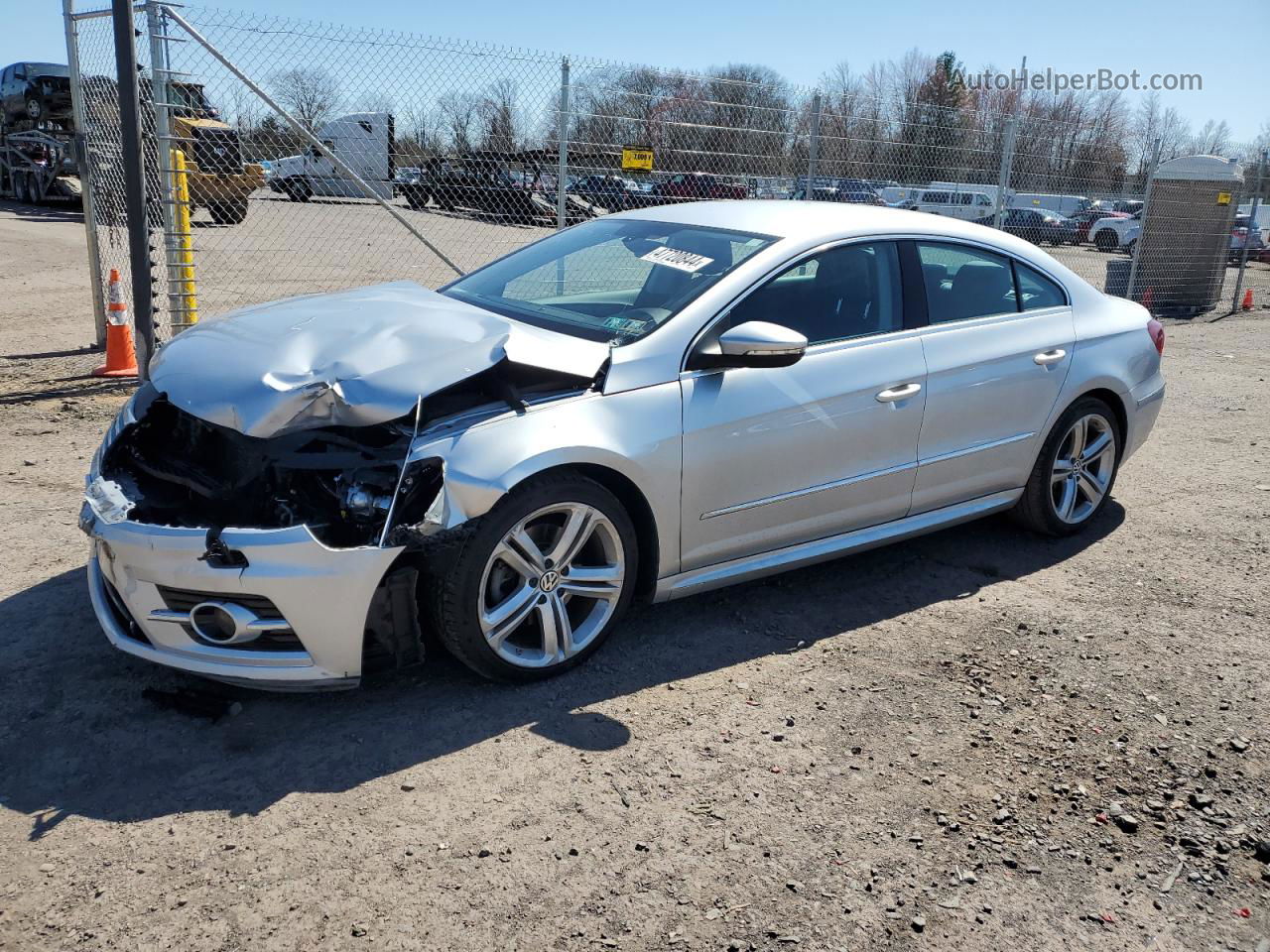 2014 Volkswagen Cc Sport Silver vin: WVWBP7AN9EE504788