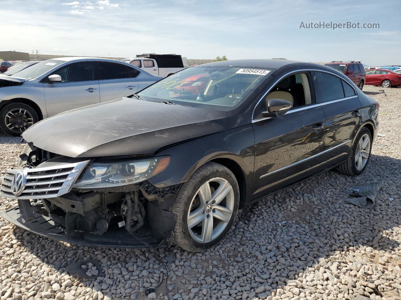 2014 Volkswagen Cc Sport Черный vin: WVWBP7AN9EE529738