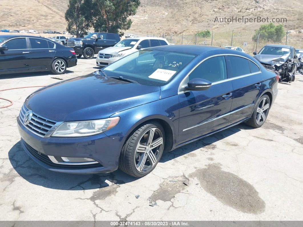 2014 Volkswagen Cc Sport Blue vin: WVWBP7AN9EE532073