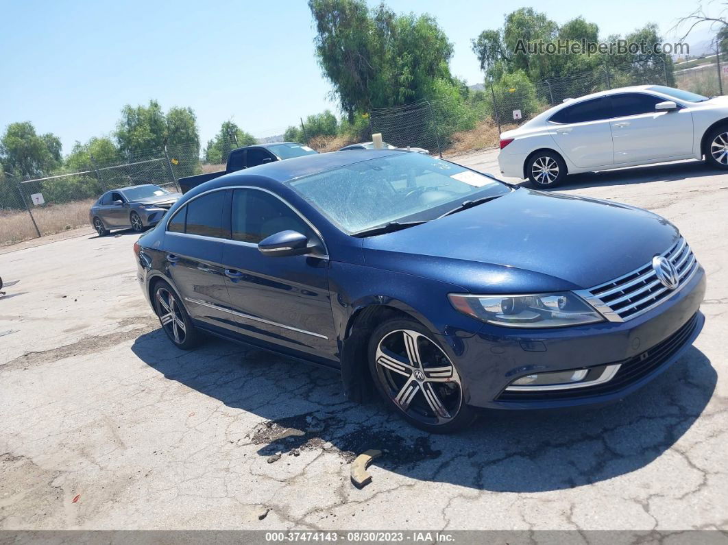 2014 Volkswagen Cc Sport Blue vin: WVWBP7AN9EE532073