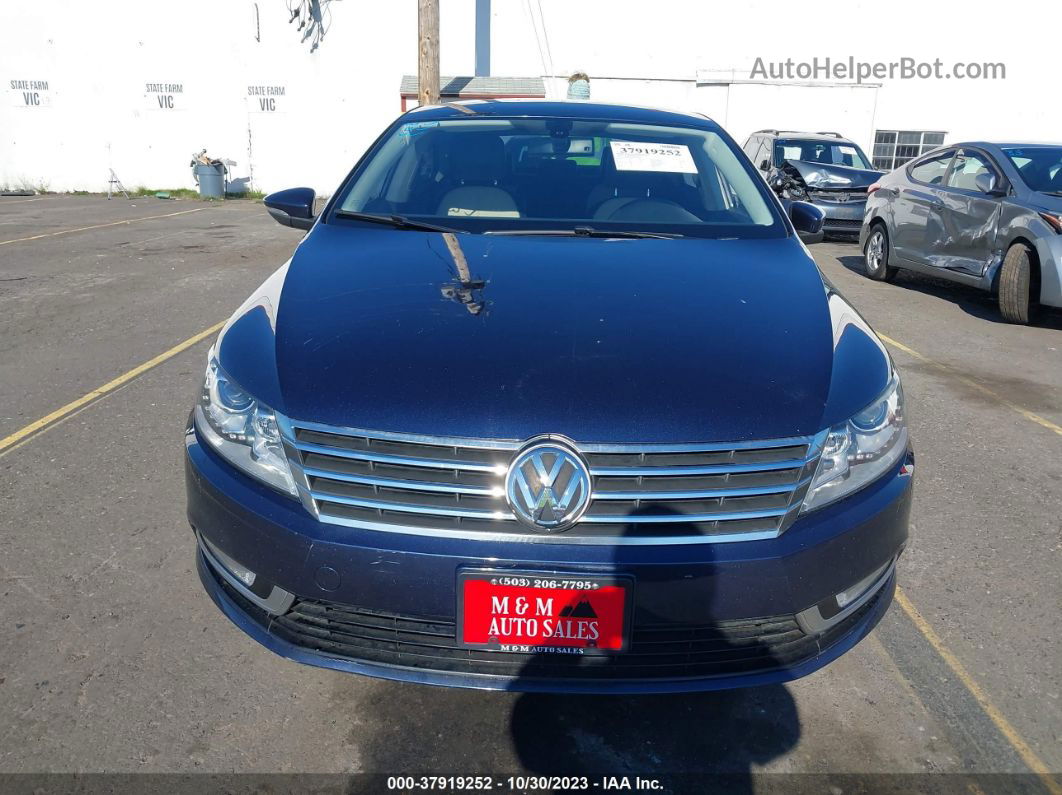 2013 Volkswagen Cc Sport Plus Dark Blue vin: WVWBP7ANXDE522277