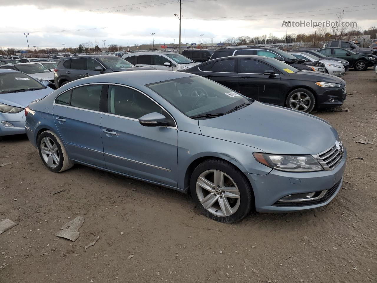 2013 Volkswagen Cc Sport Blue vin: WVWBP7ANXDE534705