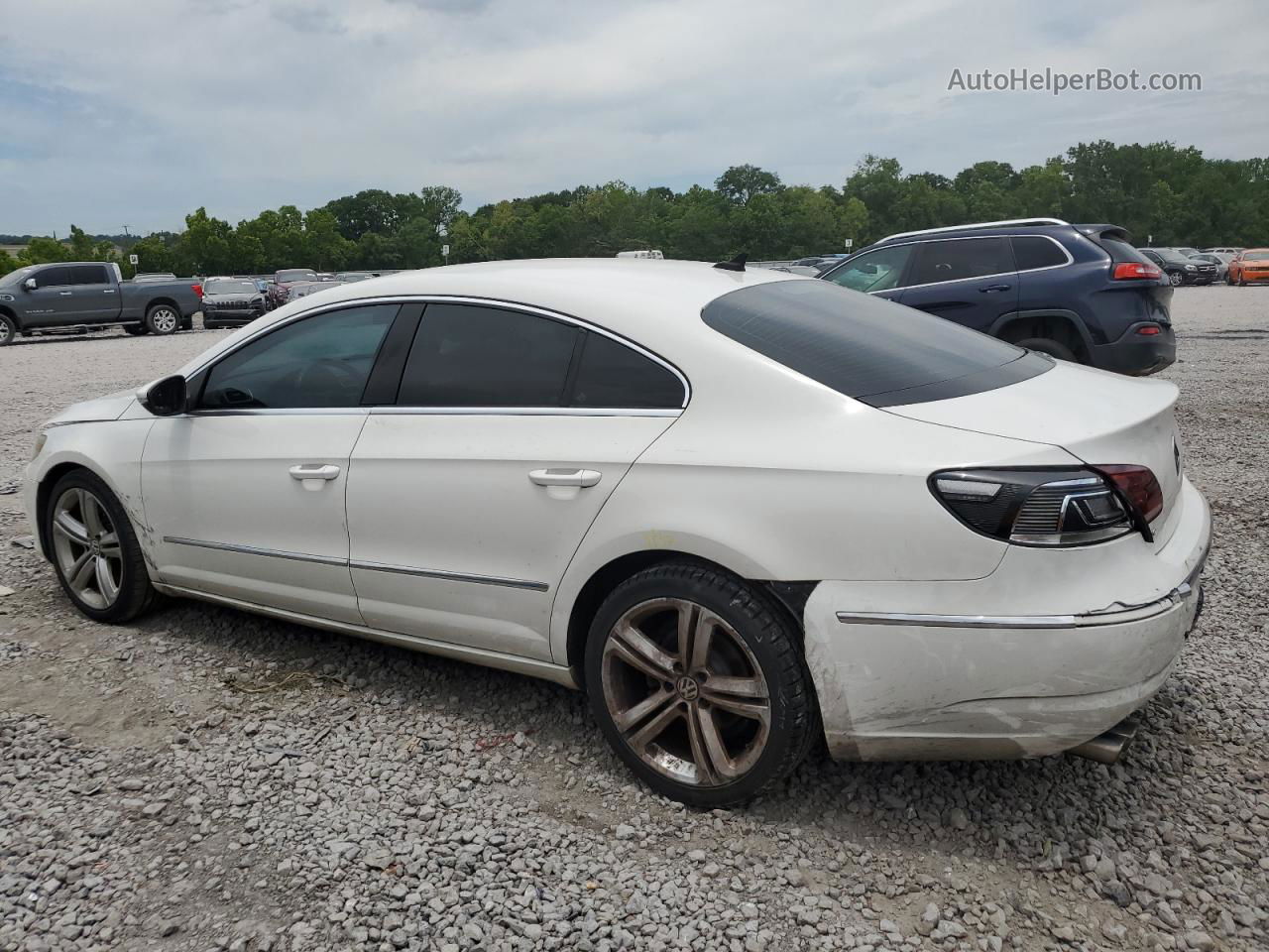 2013 Volkswagen Cc Sport White vin: WVWBP7ANXDE546255