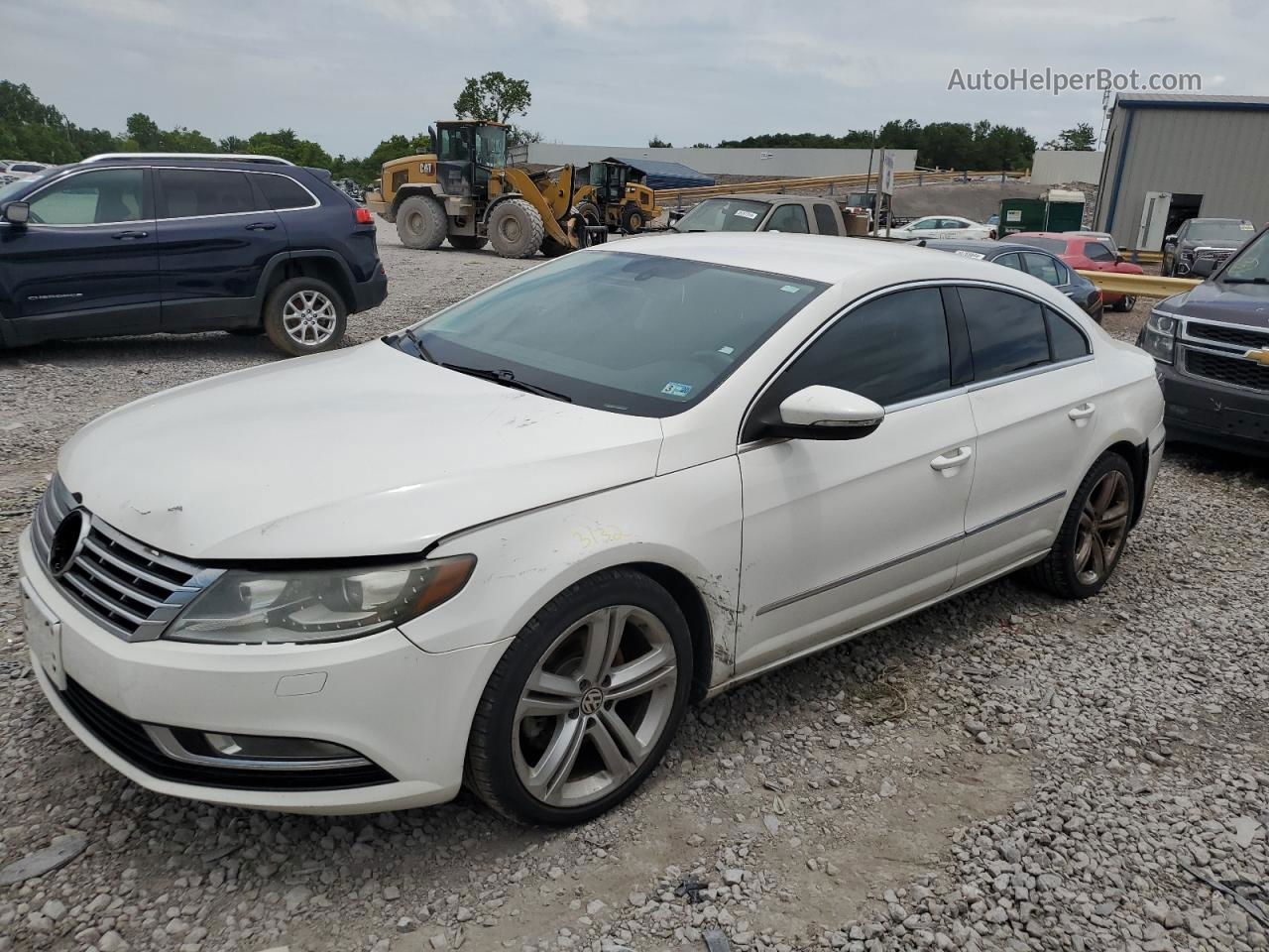 2013 Volkswagen Cc Sport White vin: WVWBP7ANXDE546255