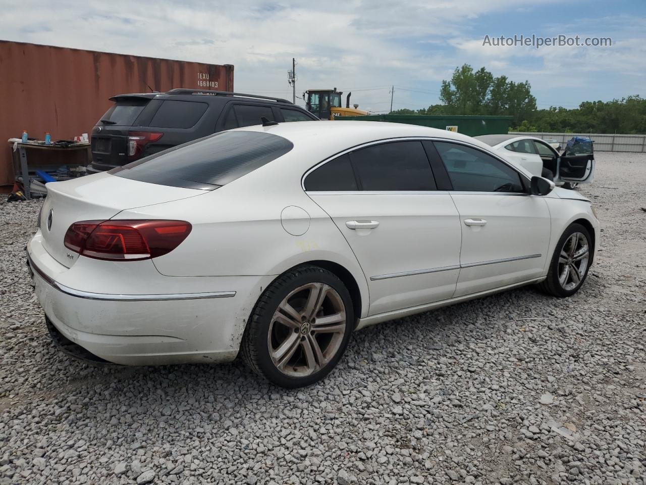 2013 Volkswagen Cc Sport White vin: WVWBP7ANXDE546255