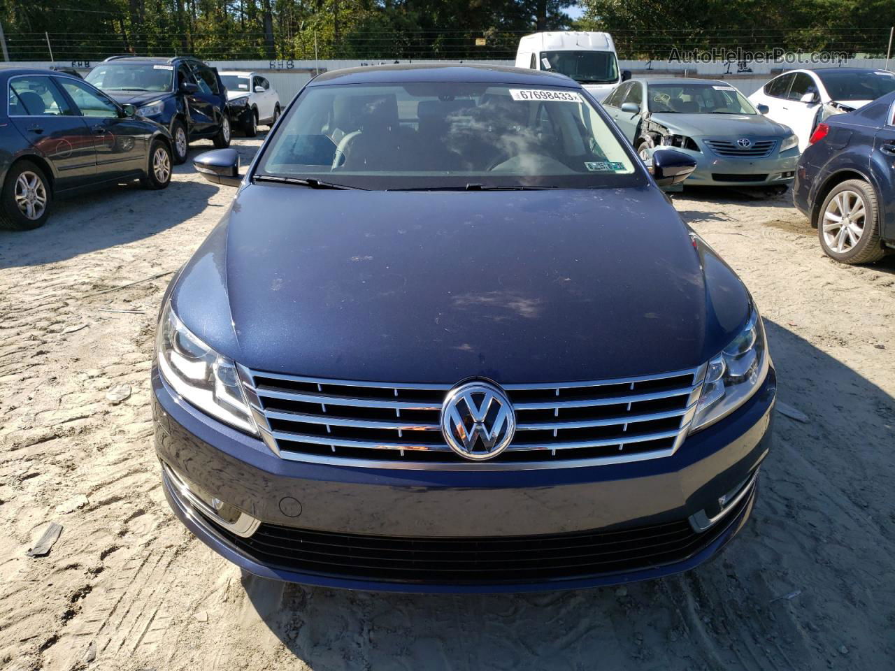 2014 Volkswagen Cc Sport Blue vin: WVWBP7ANXEE506016