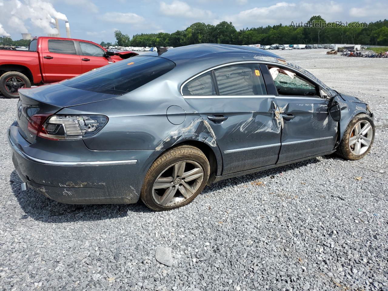 2014 Volkswagen Cc Sport Gray vin: WVWBP7ANXEE506078