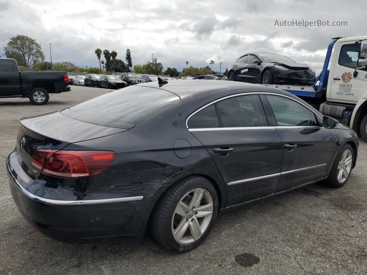 2014 Volkswagen Cc Sport Black vin: WVWBP7ANXEE506372