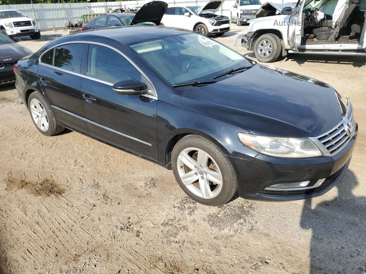 2014 Volkswagen Cc Sport Black vin: WVWBP7ANXEE509322