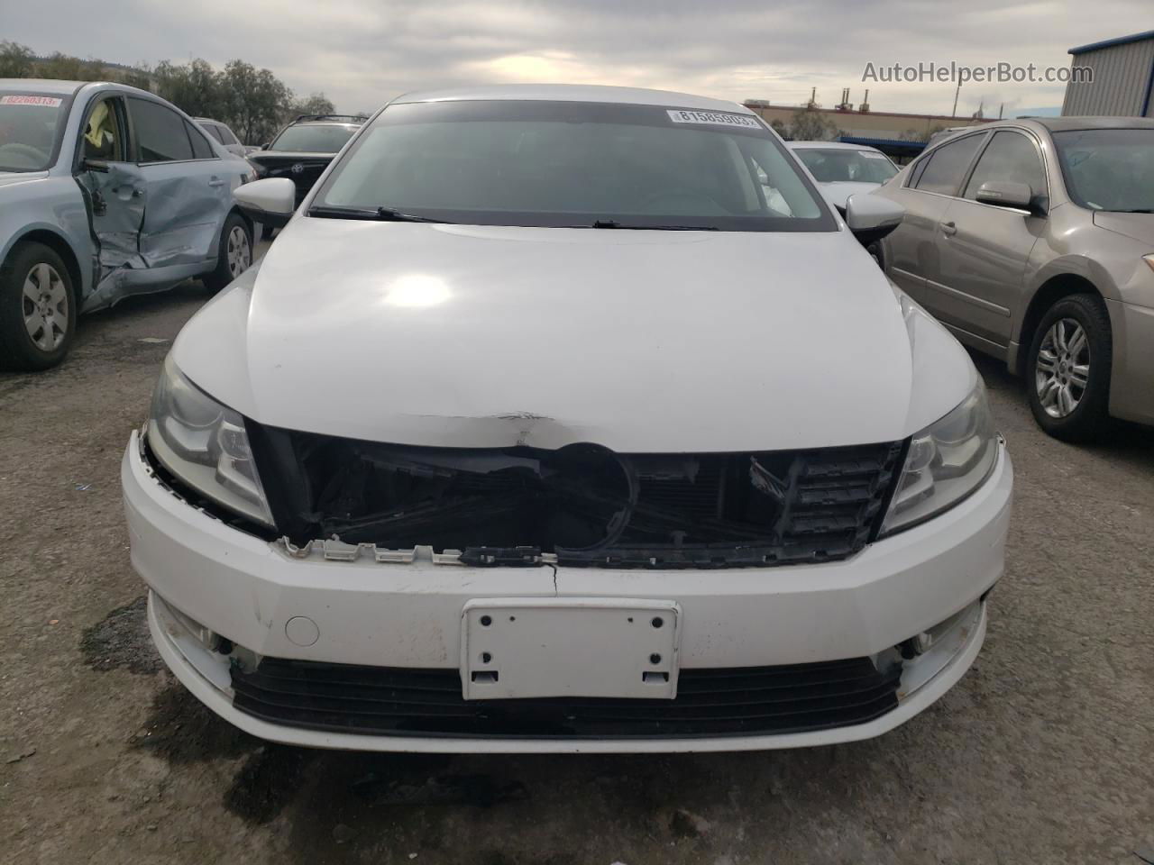 2014 Volkswagen Cc Sport White vin: WVWBP7ANXEE523088