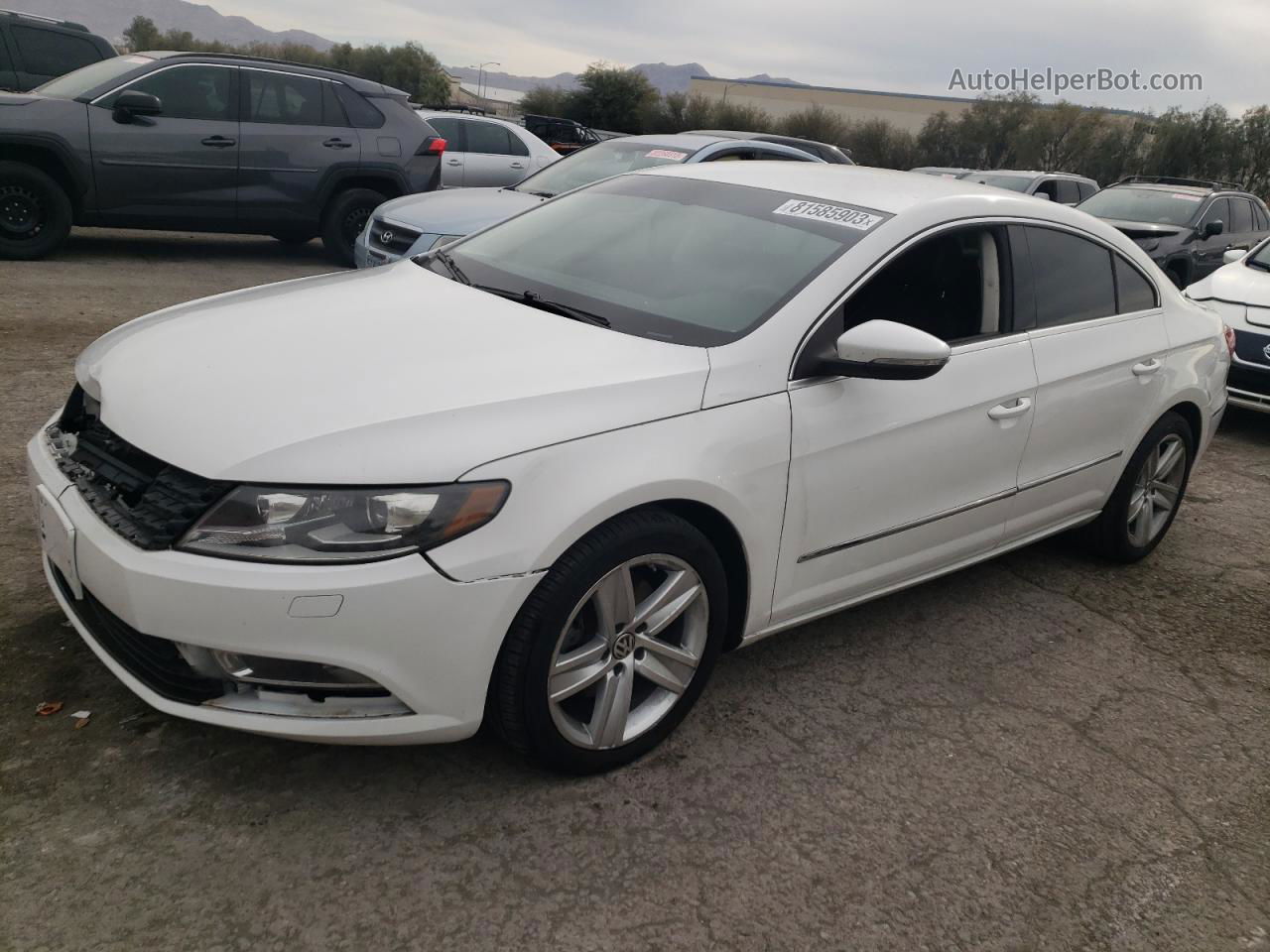 2014 Volkswagen Cc Sport White vin: WVWBP7ANXEE523088