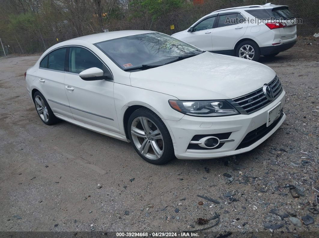 2014 Volkswagen Cc 2.0t R-line White vin: WVWBP7ANXEE525634