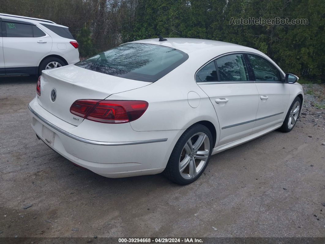 2014 Volkswagen Cc 2.0t R-line White vin: WVWBP7ANXEE525634