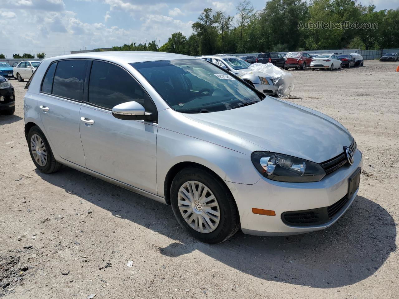 2014 Volkswagen Golf  Silver vin: WVWDB7AJ0EW009006