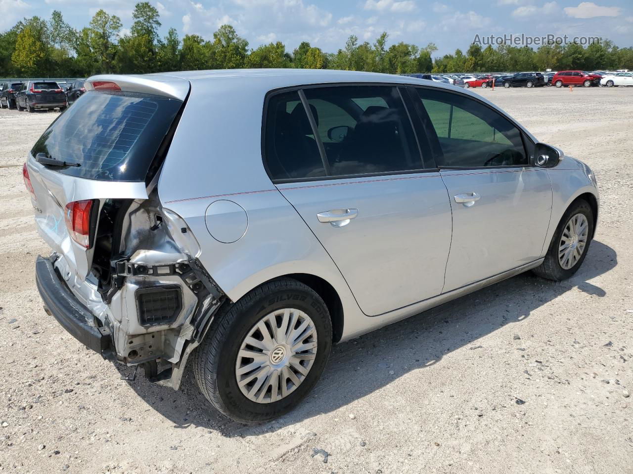 2014 Volkswagen Golf  Silver vin: WVWDB7AJ0EW009006