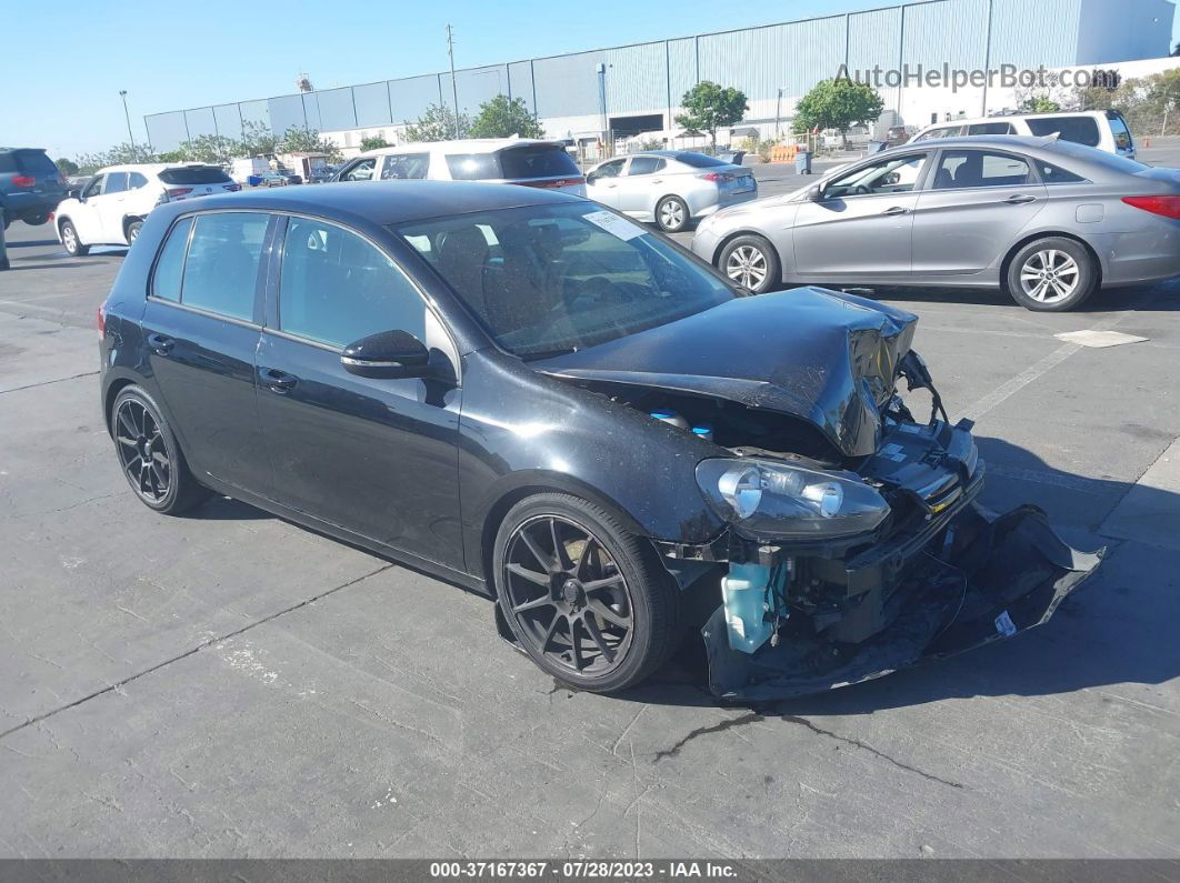 2014 Volkswagen Golf   Black vin: WVWDB7AJ0EW011452