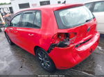 2014 Volkswagen Golf 2.5l Red vin: WVWDB7AJ1EW009757