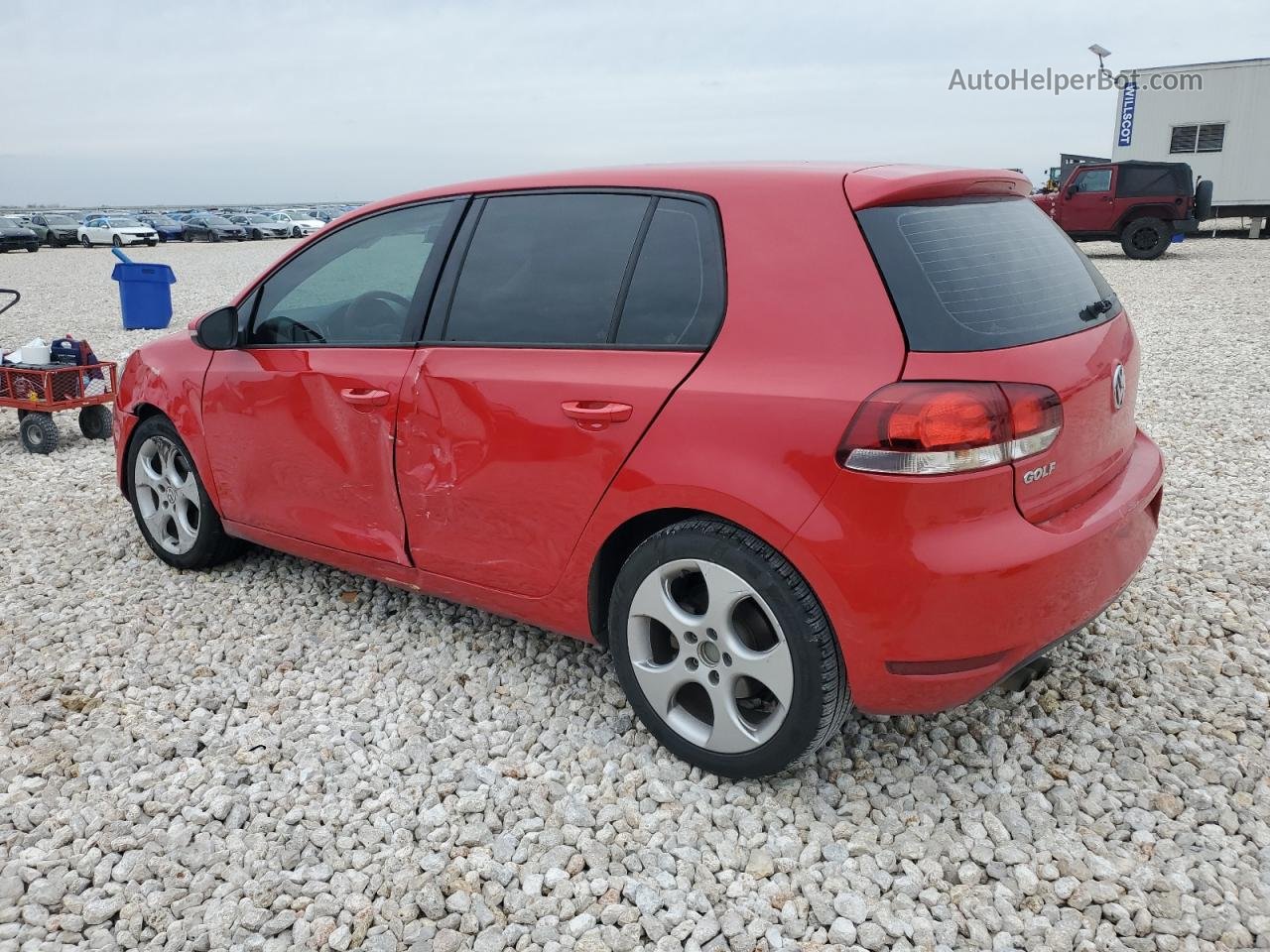 2014 Volkswagen Golf  Red vin: WVWDB7AJ1EW010228