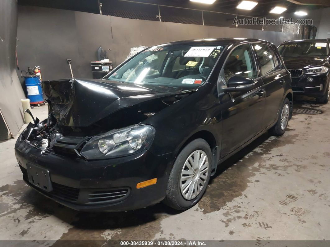 2014 Volkswagen Golf 2.5l Черный vin: WVWDB7AJ1EW010763