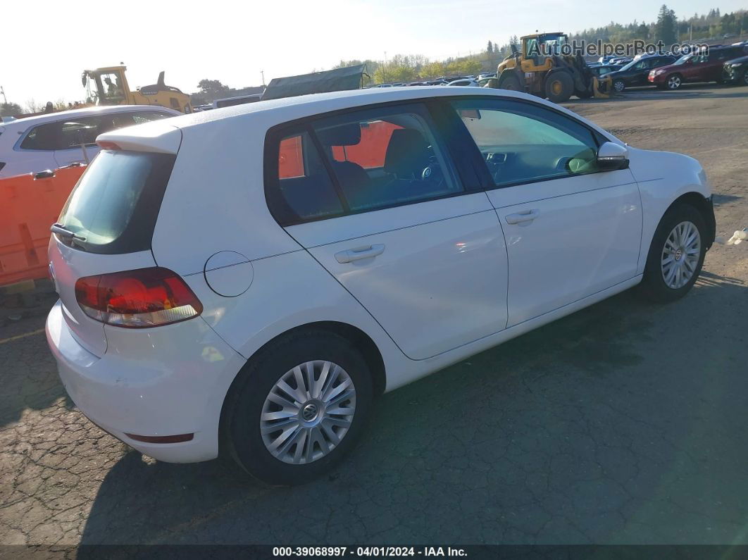 2014 Volkswagen Golf 2.5l White vin: WVWDB7AJ2EW007967