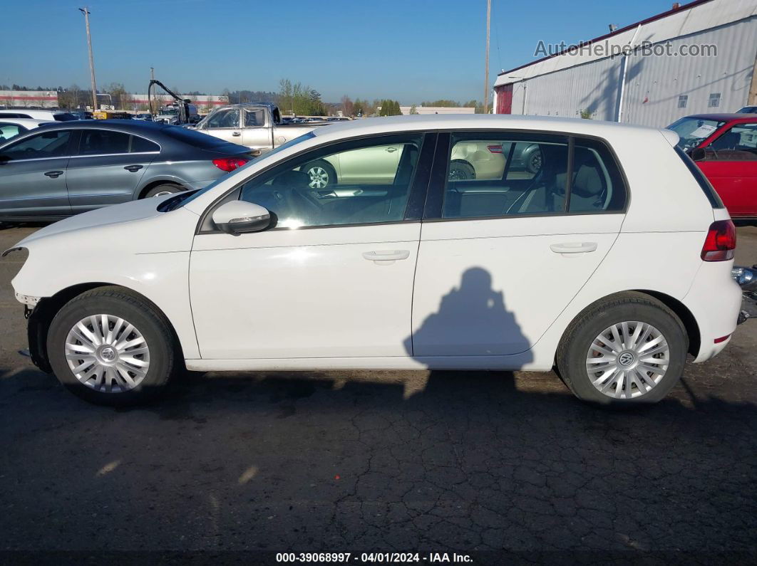 2014 Volkswagen Golf 2.5l White vin: WVWDB7AJ2EW007967