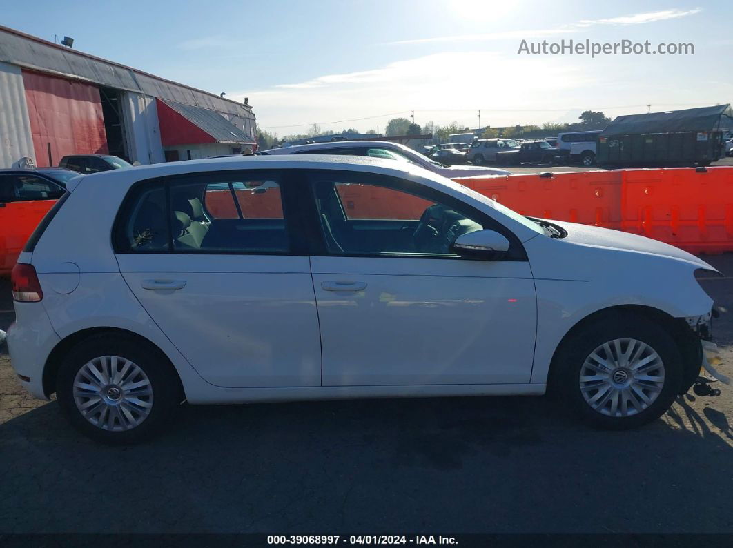 2014 Volkswagen Golf 2.5l White vin: WVWDB7AJ2EW007967