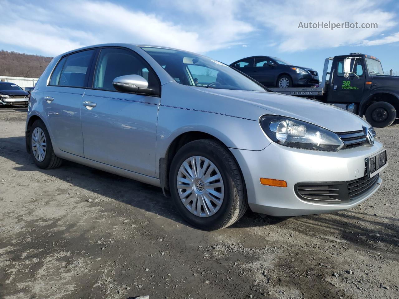 2014 Volkswagen Golf  Silver vin: WVWDB7AJ3EW007721