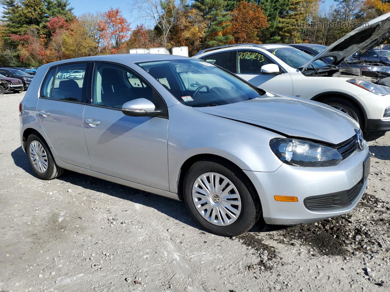 2014 Volkswagen Golf  Silver vin: WVWDB7AJ3EW008500