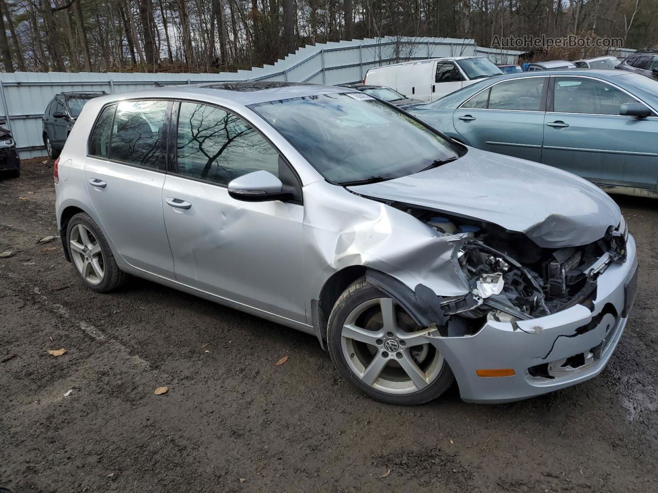 2014 Volkswagen Golf  Silver vin: WVWDB7AJ3EW010909