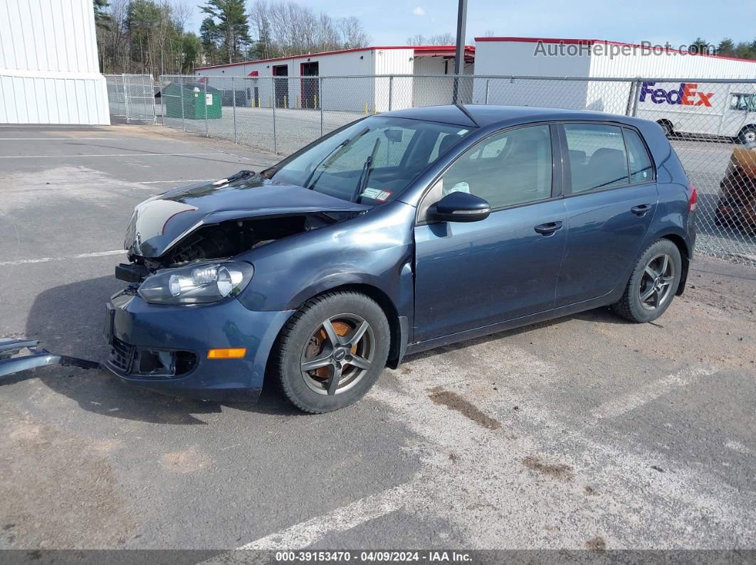 2014 Volkswagen Golf 2.5l Blue vin: WVWDB7AJ4EW001412