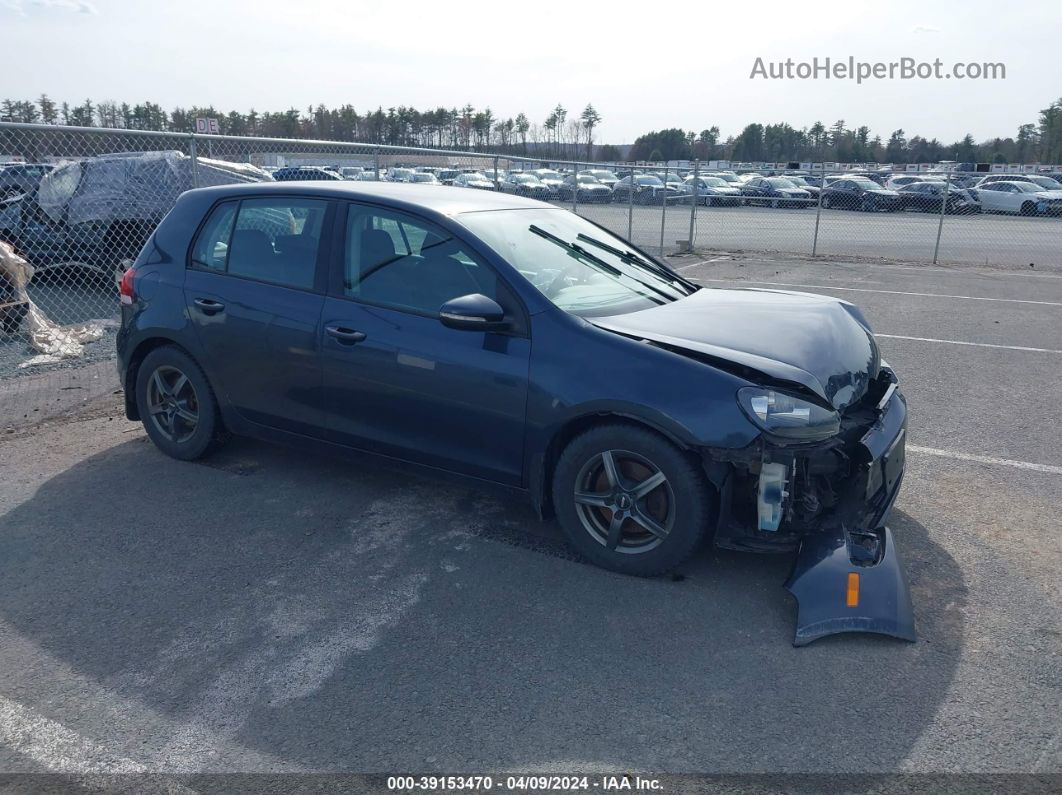 2014 Volkswagen Golf 2.5l Blue vin: WVWDB7AJ4EW001412