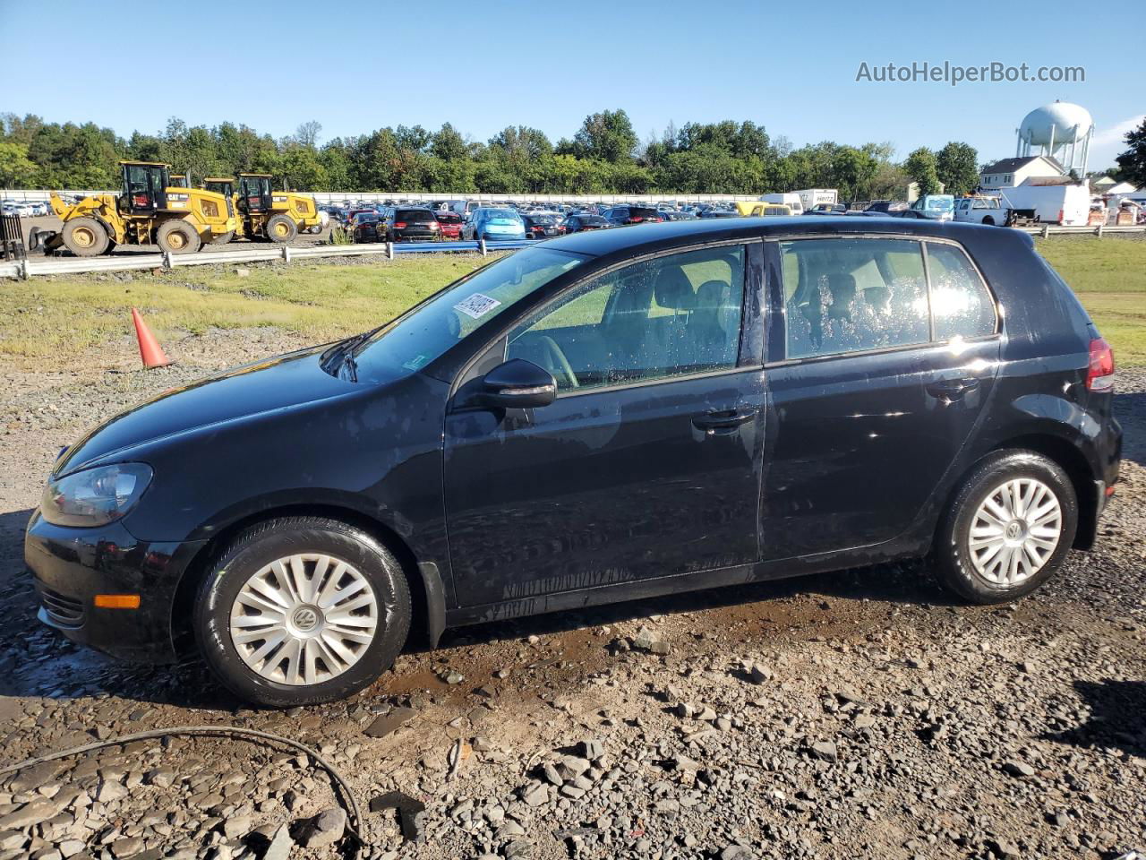 2014 Volkswagen Golf  Black vin: WVWDB7AJ4EW008148