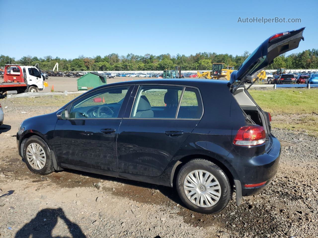 2014 Volkswagen Golf  Black vin: WVWDB7AJ4EW008148