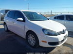 2014 Volkswagen Golf 2.5l White vin: WVWDB7AJ4EW011681