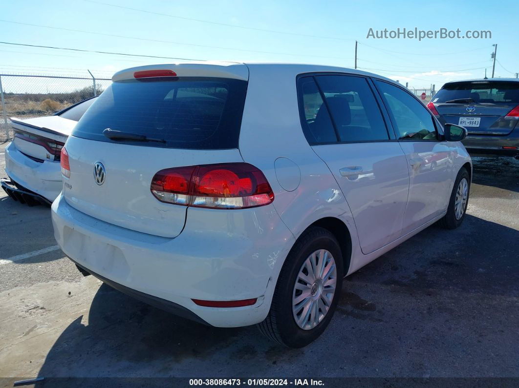 2014 Volkswagen Golf 2.5l White vin: WVWDB7AJ4EW011681