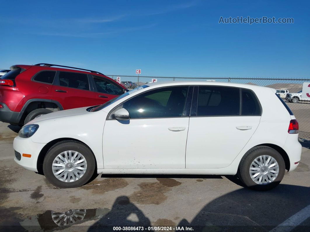 2014 Volkswagen Golf 2.5l White vin: WVWDB7AJ4EW011681